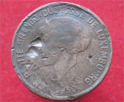 Лот: 10877272. Фото: 1. Монета №18684 Люксембург, 1930год. Остальные страны