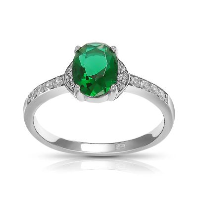 Лот: 23885432. Фото: 1. Кольцо TALANT из серебра с фианитами. Кольца, перстни