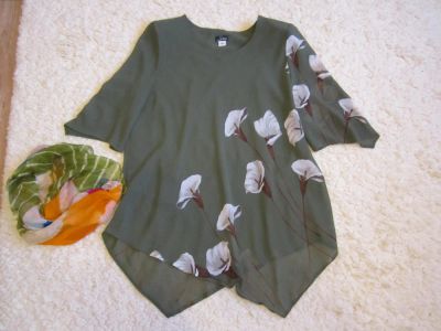 Лот: 10127486. Фото: 1. Блуза-туника + платок. Турция. Блузы, рубашки