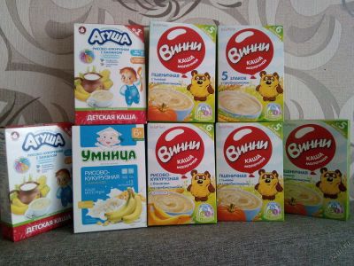 Лот: 6132320. Фото: 1. Куплю детские каши Винни, Агуша... Детское питание
