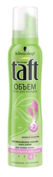 Лот: 19094430. Фото: 1. Schwarzkopf Taft - Объем Пена... Уход за волосами 