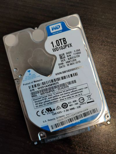 Лот: 18792035. Фото: 1. WD WD10JPVX 1000Gb Для пк\хард... Жёсткие диски (HDD)