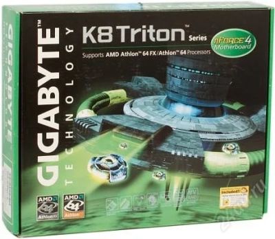 Лот: 942957. Фото: 1. Gigabyte K8N-SLI (Socket 939). Материнские платы