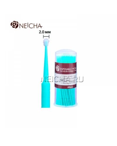 Лот: 12367156. Фото: 1. Микробраши Neicha 2 мм зеленые... Наращивание ресниц, волос