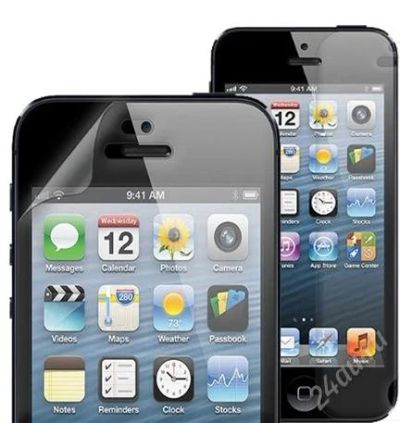 Лот: 2138727. Фото: 1. Защитная пленка на экран для iPhone... Защитные стёкла, защитные плёнки