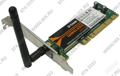 Лот: 1073733. Фото: 1. D-Link DWA-510 беспроводный PCI-адаптер. WiFi, Bluetooth адаптеры