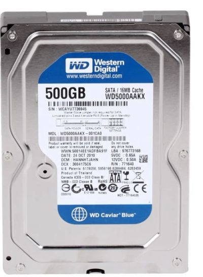 Лот: 8256455. Фото: 1. Жесткий диск Western Digital WD5000aakx... Жёсткие диски (HDD)