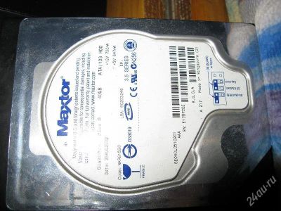 Лот: 156277. Фото: 1. Макстор 40 IDE. Жёсткие диски (HDD)