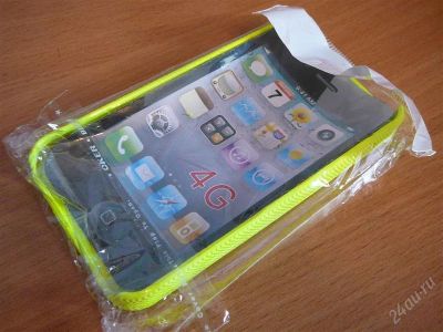 Лот: 1666420. Фото: 1. Чехол жесткий для IPHONE 4G салатовый... Чехлы, бамперы