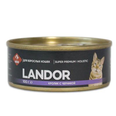 Лот: 19409702. Фото: 1. Консервы для кошек Landor (Ландор... Корма