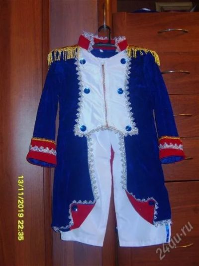 Лот: 2285302. Фото: 1. новогодний костюм "наполеон". Детские карнавальные, праздничные костюмы