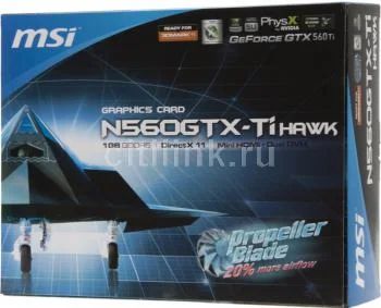 Лот: 3764122. Фото: 1. msi n560gtx-ti hawk twin frozr... Видеокарты