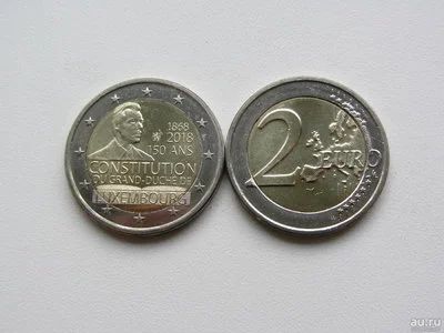 Лот: 12142752. Фото: 1. Люксембург 2 евро 2018 " 150 лет... Европа
