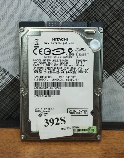 Лот: 19814171. Фото: 1. Жесткий диск SATA 2,5 Hitachi... Жёсткие диски (HDD)