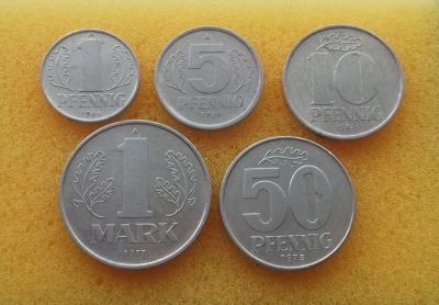 Лот: 11498920. Фото: 1. Монеты ГДР (одним лотом) Из коллекции... Германия и Австрия
