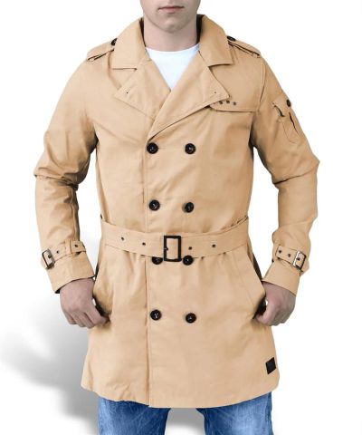 Лот: 2546074. Фото: 1. Surplus Trenchcoat бежевый. Верхняя одежда