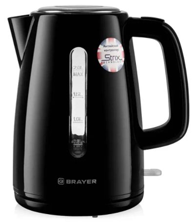 Лот: 21038094. Фото: 1. Чайник 2.0л, Brayer BR1058BK... Чайники, кофемашины, кулеры