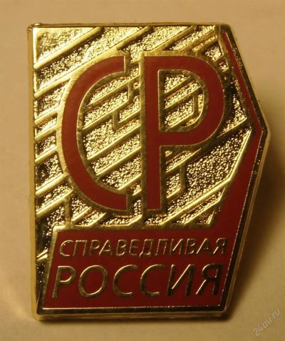 Лот: 10605037. Фото: 1. Значок. Справедливая Россия. Другое (значки, медали, жетоны)