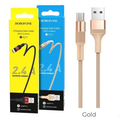 Лот: 22150289. Фото: 1. Кабель BOROFONE microUSB BX-21... Дата-кабели, переходники