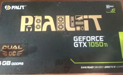 Лот: 15521327. Фото: 1. Видеокарта Palit GTX 1050 ti 4... Видеокарты