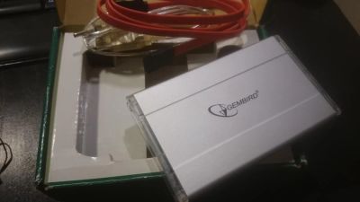 Лот: 7898473. Фото: 1. Внеший бокс Gembird HDD 2,5" подключение... Внешние жесткие диски