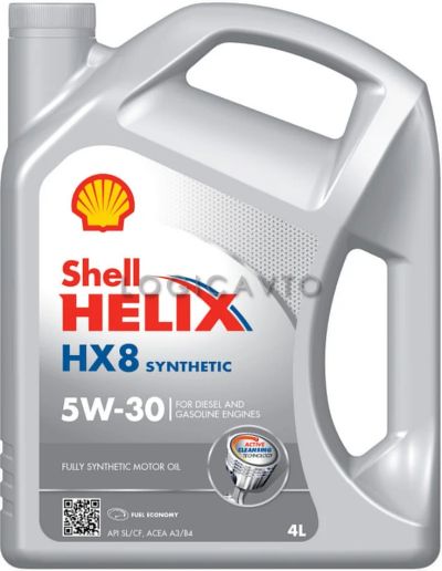 Лот: 7806095. Фото: 1. Shell Helix HX8, 5W-30, 4L. Бесплатная... Масла, жидкости