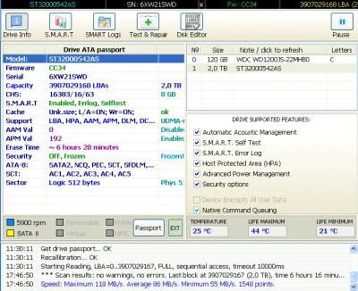 Лот: 17596535. Фото: 1. ST32000542AS HDD 2TB. Жёсткие диски (HDD)