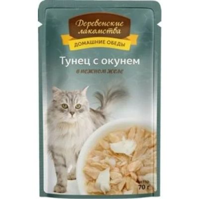Лот: 14279088. Фото: 1. Пауч Деревенские лакомства Тунец... Корма