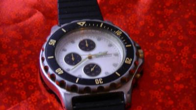 Лот: 10087314. Фото: 1. q&q - хронограф титановый браслет... Оригинальные наручные часы