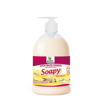 Лот: 20583398. Фото: 1. Крем-мыло жидкое "Soapy" ваниль... Бытовая химия