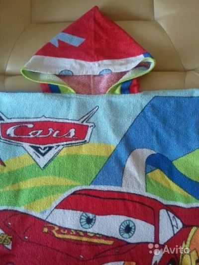 Лот: 8460897. Фото: 1. Полотенце-пончо для мальчика. Аксессуары