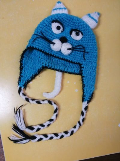 Лот: 18264058. Фото: 1. Шапка-кошка игрушка. Мягкие