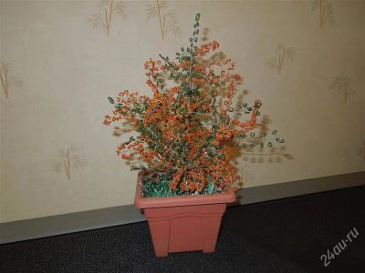 Лот: 2762566. Фото: 1. денежное дерево, бисер. Вазы