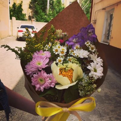 Лот: 8240325. Фото: 1. Сборный букет. Цветы на Щорса... Свежие цветы