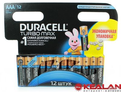 Лот: 9069850. Фото: 1. Duracell turbo MAX, ААA/LR03-12BL... Расходные материалы