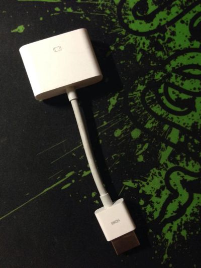 Лот: 4289177. Фото: 1. Переходник HDMI-DVI (Apple). Шлейфы, кабели, переходники