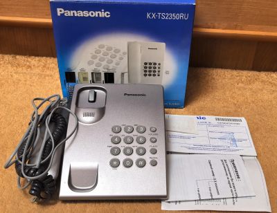 Лот: 25740278. Фото: 1. Телефон стационарный Panasonic. Проводные телефоны
