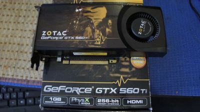 Лот: 4119747. Фото: 1. Видеокарта ZOTAC GeForce GTX 560... Видеокарты