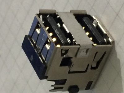 Лот: 12192506. Фото: 1. Разъем usb2 для ноутбука двойной... Разъёмы