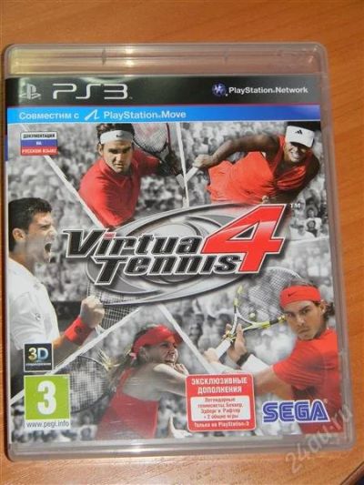 Лот: 1674334. Фото: 1. Virtua Tennis 4. Продажа/обмен... Игры для консолей
