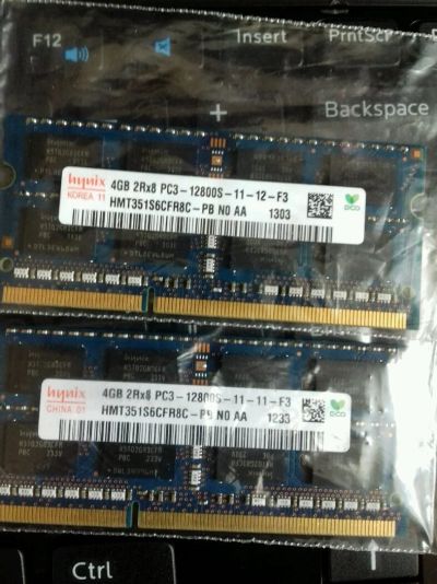 Лот: 11423708. Фото: 1. DDR3 8Gb (4+4) 1600Mgz. Для ноутбука. Оперативная память