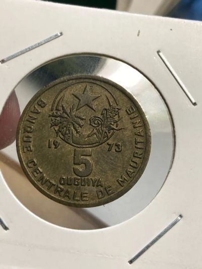 Лот: 19337225. Фото: 1. Мавритания 5 угий, 1973. Африка