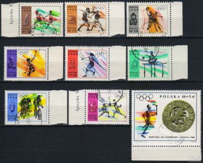 Лот: 18268318. Фото: 1. 1968. Польша. Олимпийские игры... Марки
