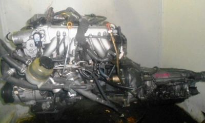 Лот: 5421579. Фото: 1. ДВС+КПП, Toyota 1JZ-GTE - AT FR... Двигатель и элементы двигателя