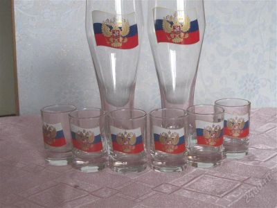 Лот: 2135178. Фото: 1. Набор стопок и пивных бокалов. Кружки, стаканы, бокалы