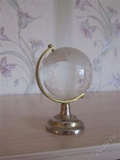Лот: 1186032. Фото: 1. глобус из стекла. Фигурки, статуэтки