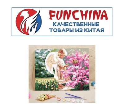 Лот: 11236585. Фото: 1. Картина по цифрам "Ангелок" (40... Картины по номерам