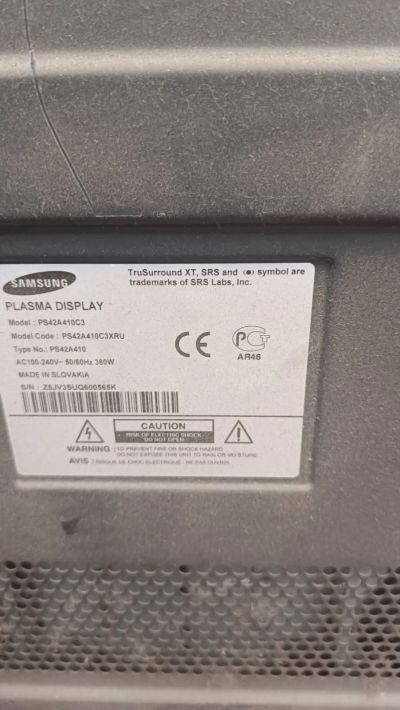 Лот: 25774600. Фото: 1. Продам телевизоры Samsung плазменые. Запчасти для телевизоров, видеотехники, аудиотехники
