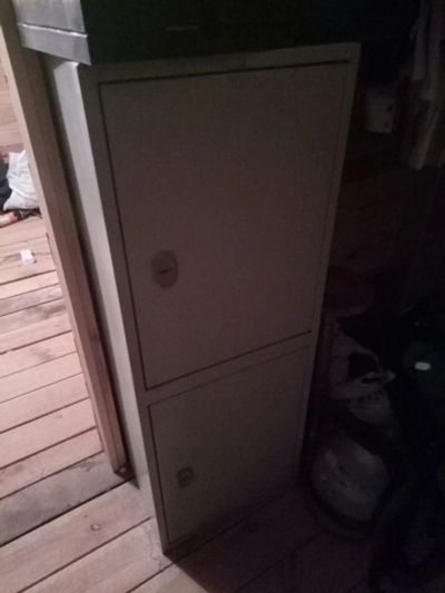 Лот: 15118513. Фото: 1. Сейф офисный серый. Сейфы, металлические шкафы