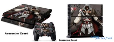 Лот: 4656751. Фото: 1. Наклейка виниловая на PS4 Assassins... Аксессуары для игровых приставок, консолей, геймпады
